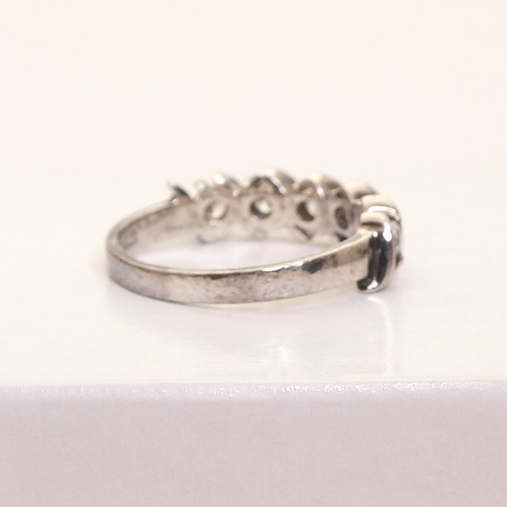 Silver Cz Ring, Solid Sterling Silver 925 Ring, S… - image 5